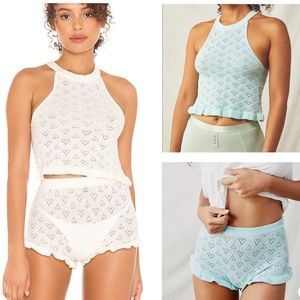 Free People Bittersweet 2 Piece Set Mint